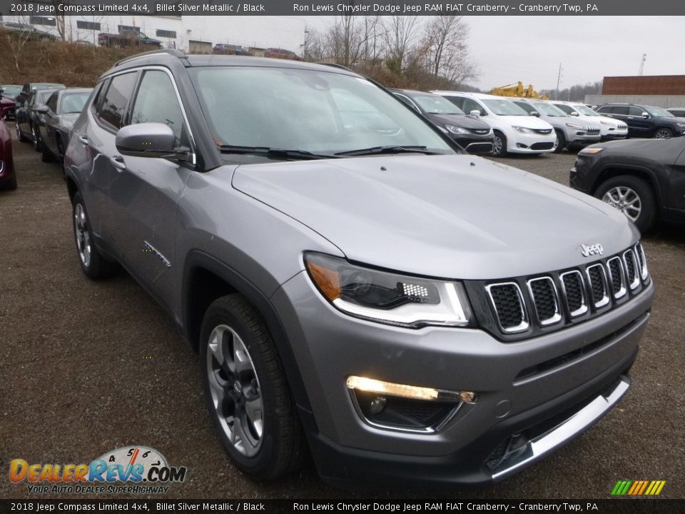 2018 Jeep Compass Limited 4x4 Billet Silver Metallic / Black Photo #7