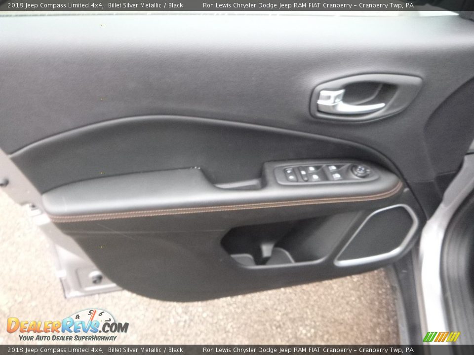 2018 Jeep Compass Limited 4x4 Billet Silver Metallic / Black Photo #14