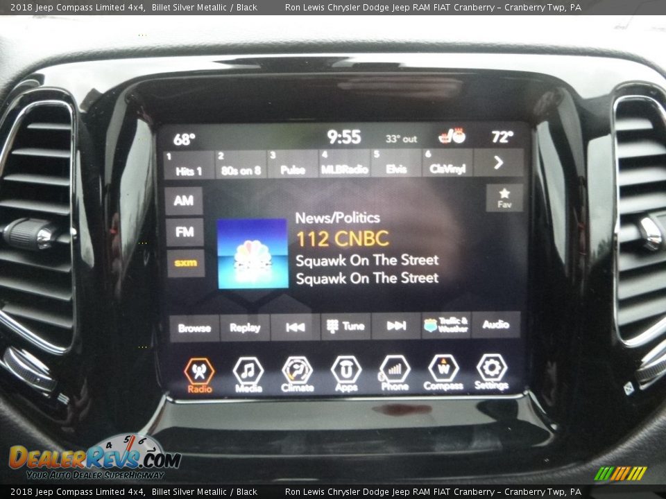 2018 Jeep Compass Limited 4x4 Billet Silver Metallic / Black Photo #17