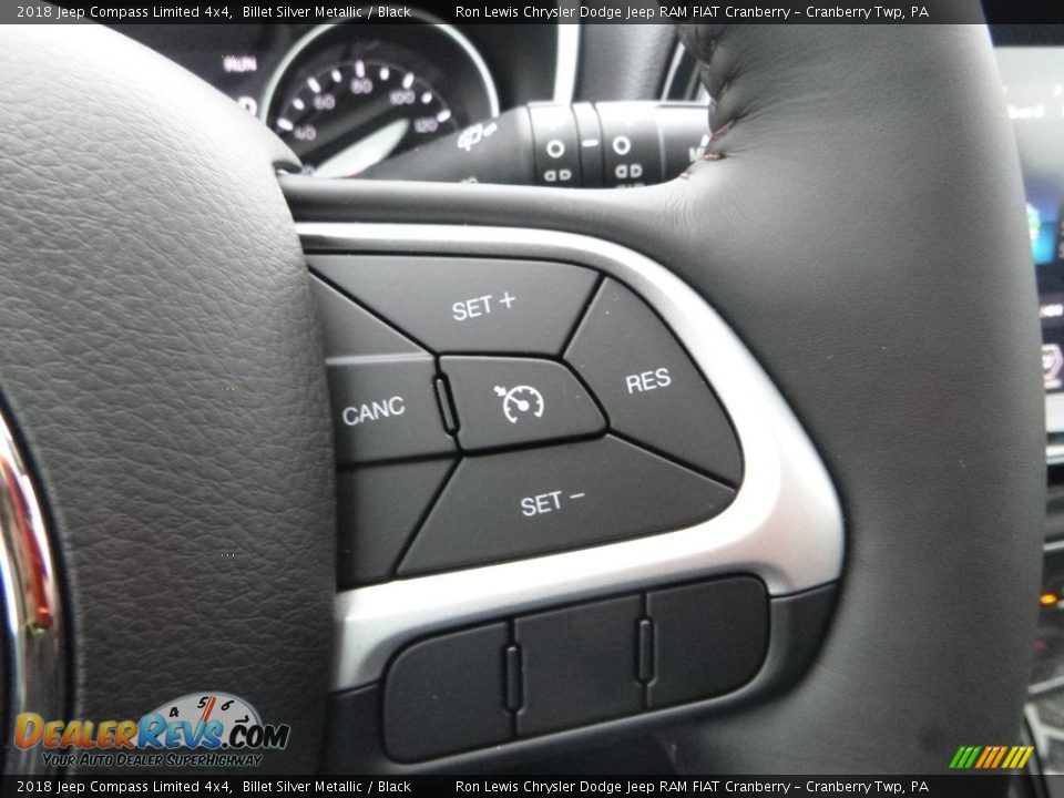 2018 Jeep Compass Limited 4x4 Billet Silver Metallic / Black Photo #19