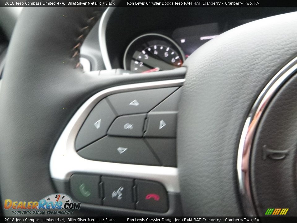 2018 Jeep Compass Limited 4x4 Billet Silver Metallic / Black Photo #20