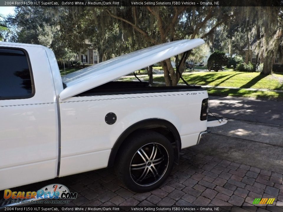 2004 Ford F150 XLT SuperCab Oxford White / Medium/Dark Flint Photo #4