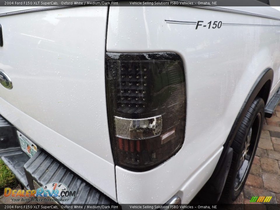 2004 Ford F150 XLT SuperCab Oxford White / Medium/Dark Flint Photo #14