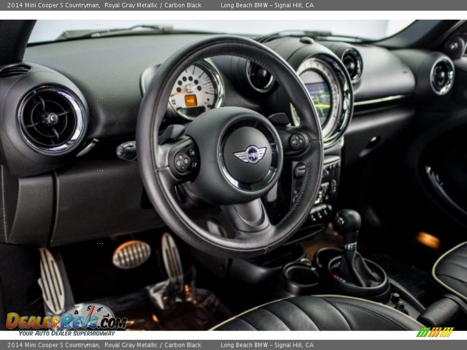 2014 Mini Cooper S Countryman Royal Gray Metallic / Carbon Black Photo #15