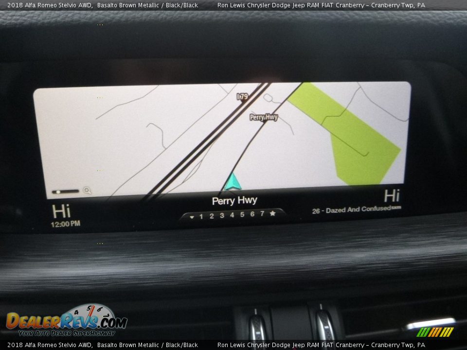 2018 Alfa Romeo Stelvio AWD Basalto Brown Metallic / Black/Black Photo #23
