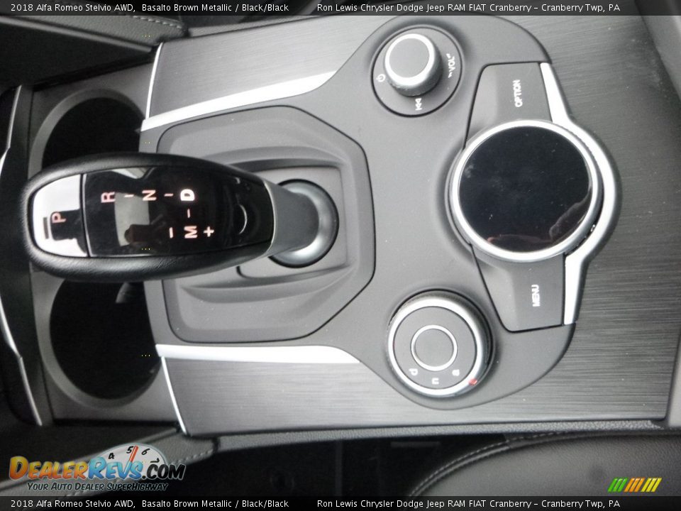 2018 Alfa Romeo Stelvio AWD Basalto Brown Metallic / Black/Black Photo #28