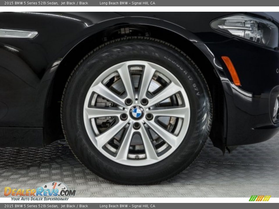 2015 BMW 5 Series 528i Sedan Jet Black / Black Photo #8