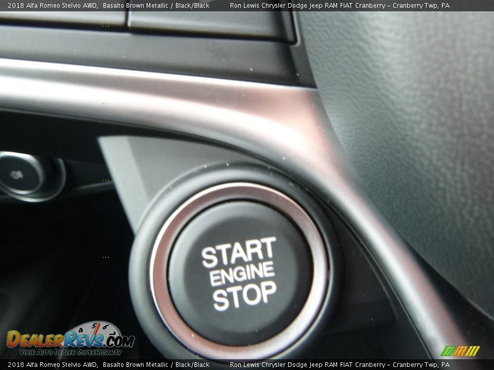 2018 Alfa Romeo Stelvio AWD Basalto Brown Metallic / Black/Black Photo #29