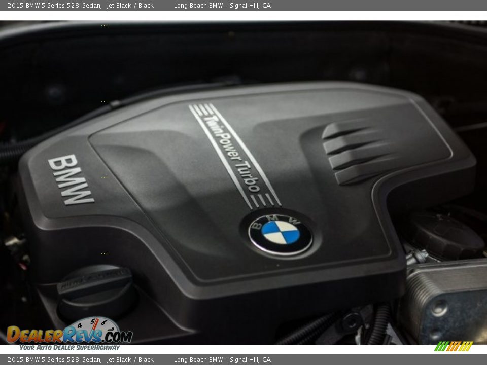 2015 BMW 5 Series 528i Sedan Jet Black / Black Photo #24