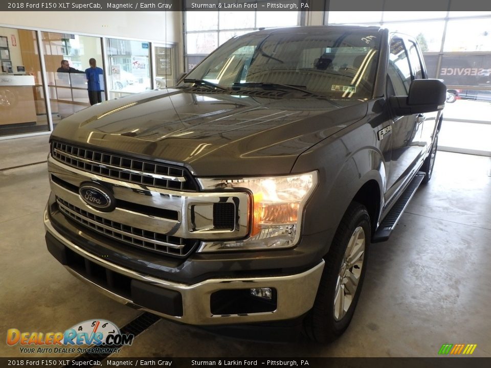 2018 Ford F150 XLT SuperCab Magnetic / Earth Gray Photo #4
