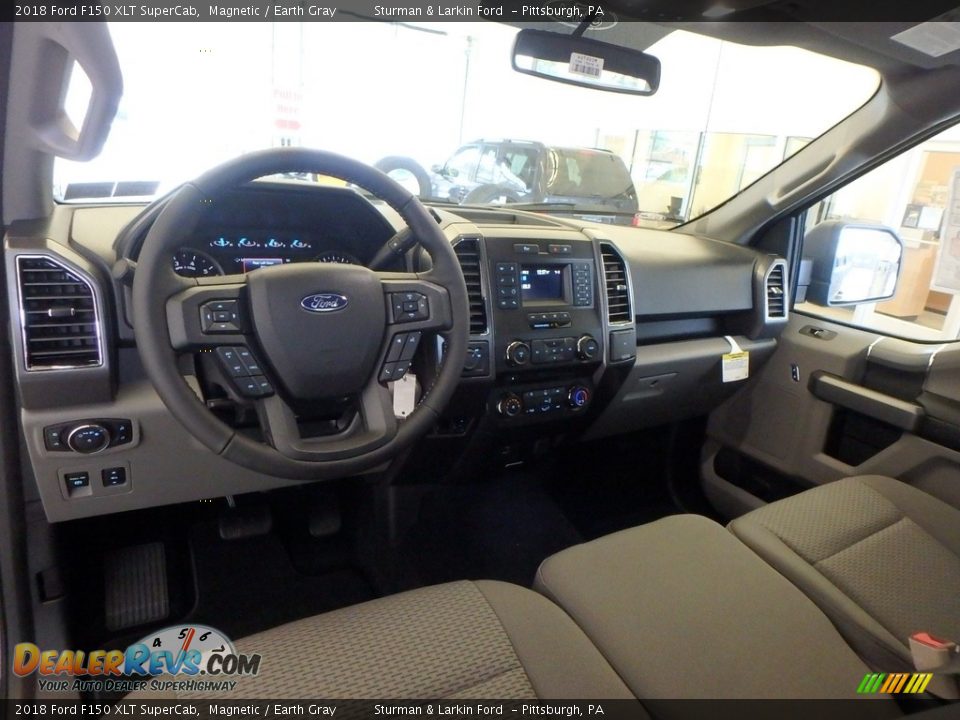 2018 Ford F150 XLT SuperCab Magnetic / Earth Gray Photo #8