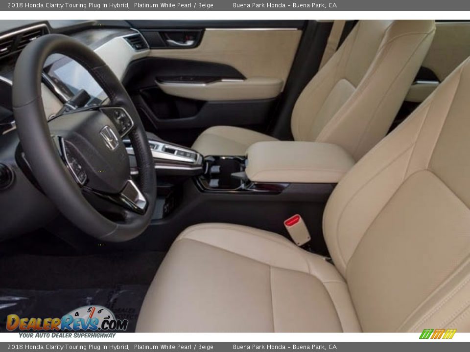 Front Seat of 2018 Honda Clarity Touring Plug In Hybrid Photo #9