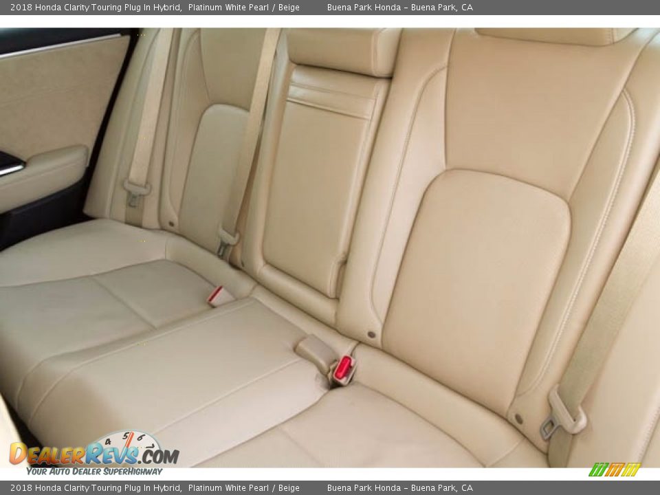 Rear Seat of 2018 Honda Clarity Touring Plug In Hybrid Photo #14