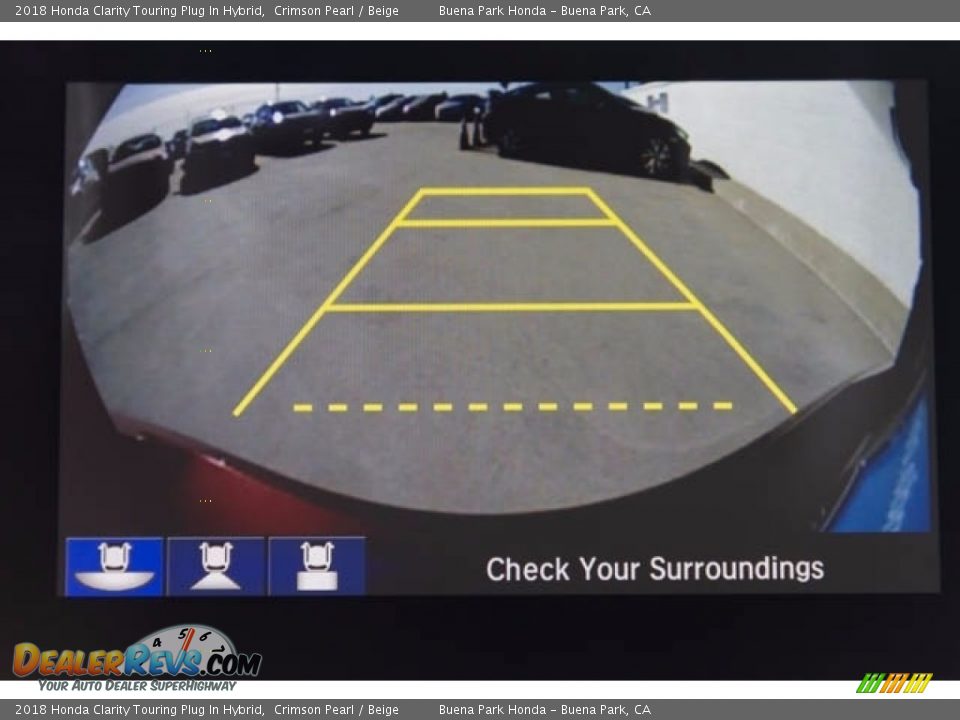 2018 Honda Clarity Touring Plug In Hybrid Crimson Pearl / Beige Photo #6