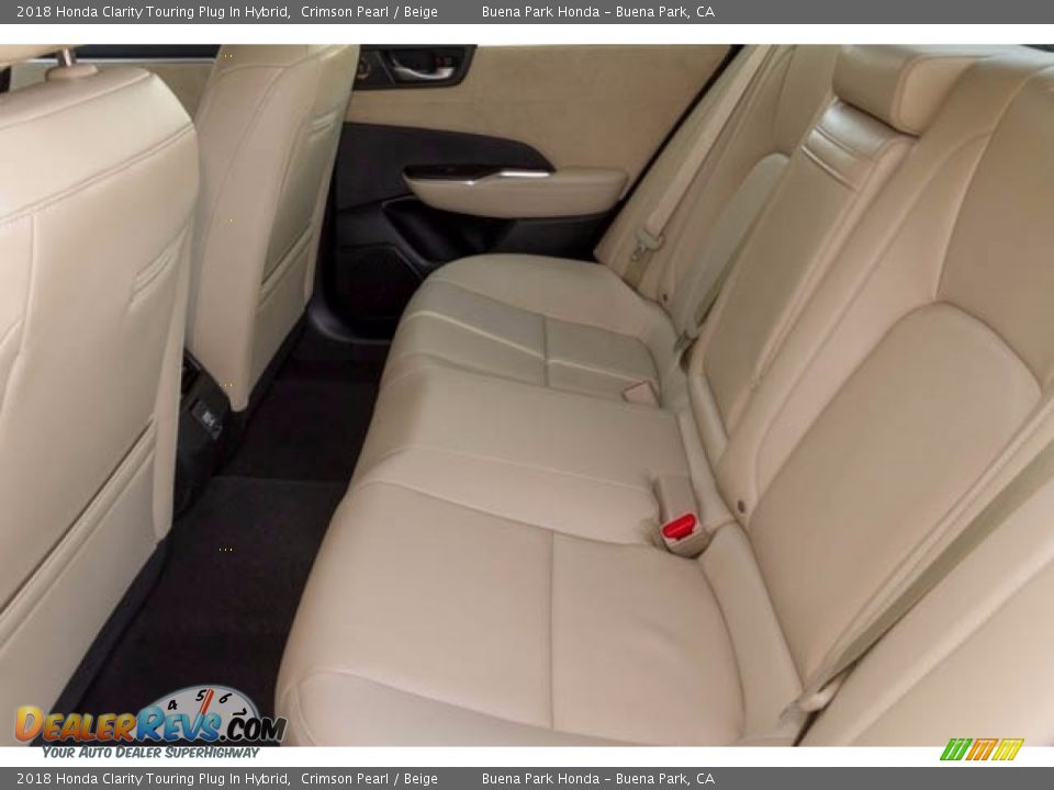 2018 Honda Clarity Touring Plug In Hybrid Crimson Pearl / Beige Photo #12