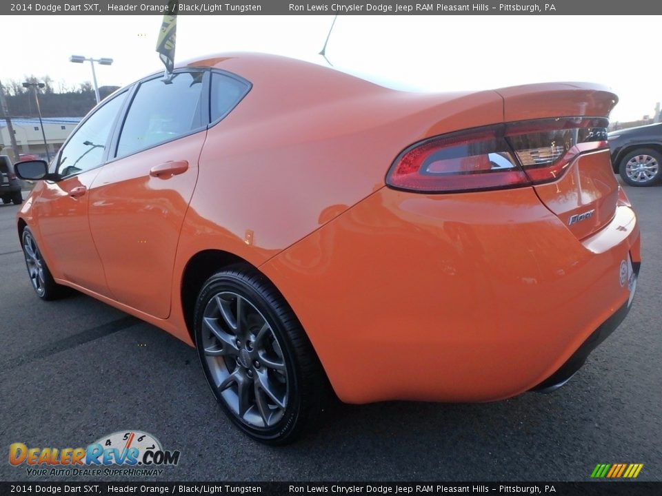 2014 Dodge Dart SXT Header Orange / Black/Light Tungsten Photo #3