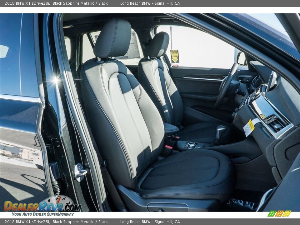 2018 BMW X1 sDrive28i Black Sapphire Metallic / Black Photo #2