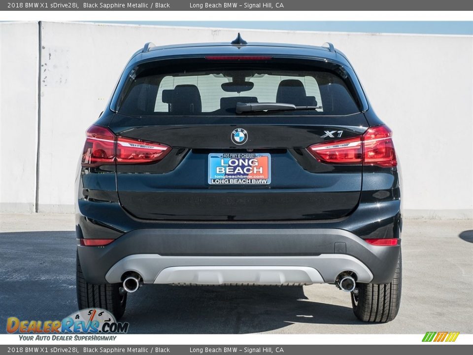 2018 BMW X1 sDrive28i Black Sapphire Metallic / Black Photo #4