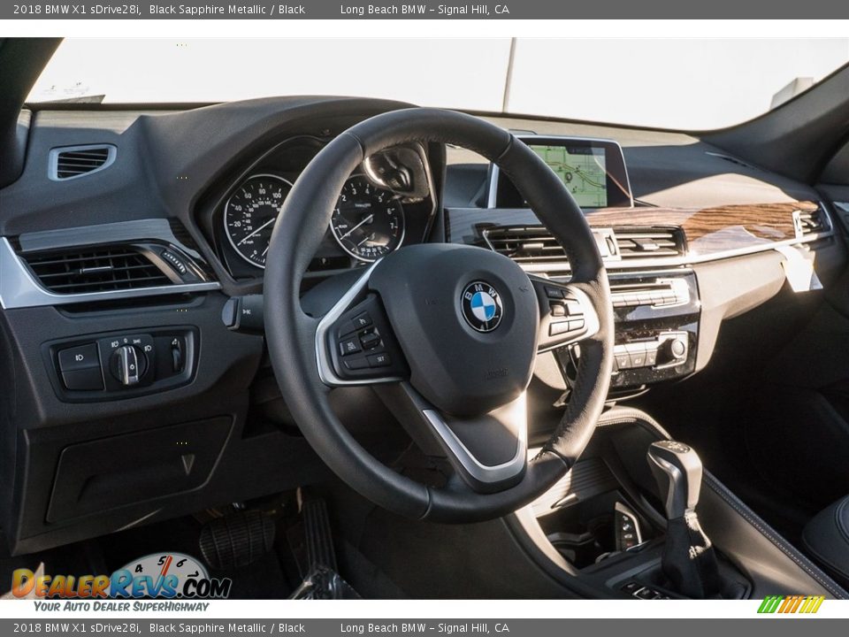2018 BMW X1 sDrive28i Black Sapphire Metallic / Black Photo #5