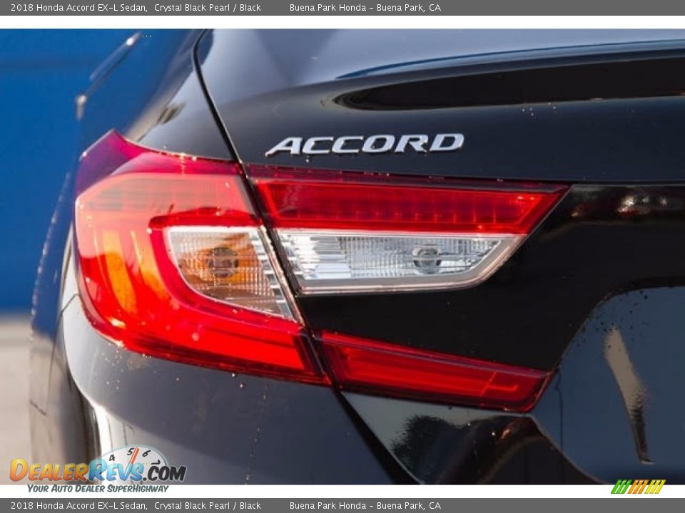 2018 Honda Accord EX-L Sedan Crystal Black Pearl / Black Photo #3