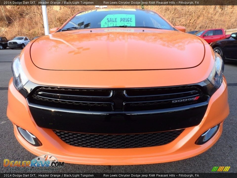 2014 Dodge Dart SXT Header Orange / Black/Light Tungsten Photo #8