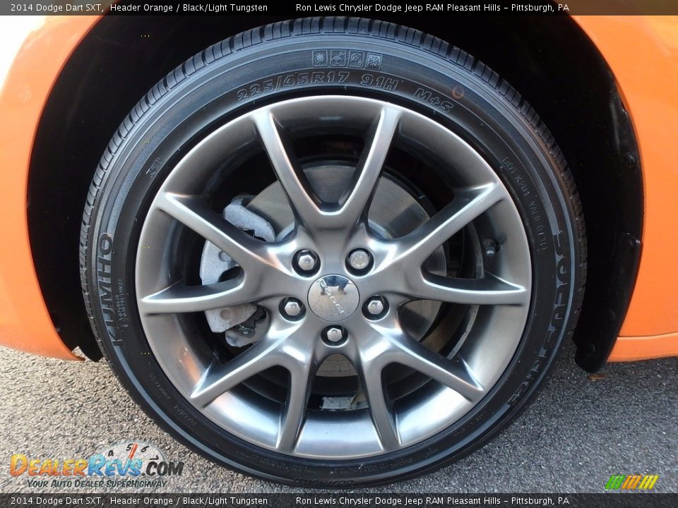2014 Dodge Dart SXT Header Orange / Black/Light Tungsten Photo #9