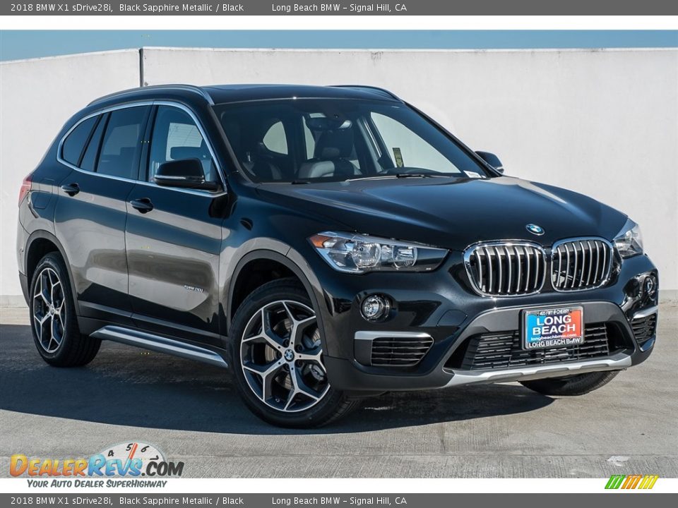 2018 BMW X1 sDrive28i Black Sapphire Metallic / Black Photo #12