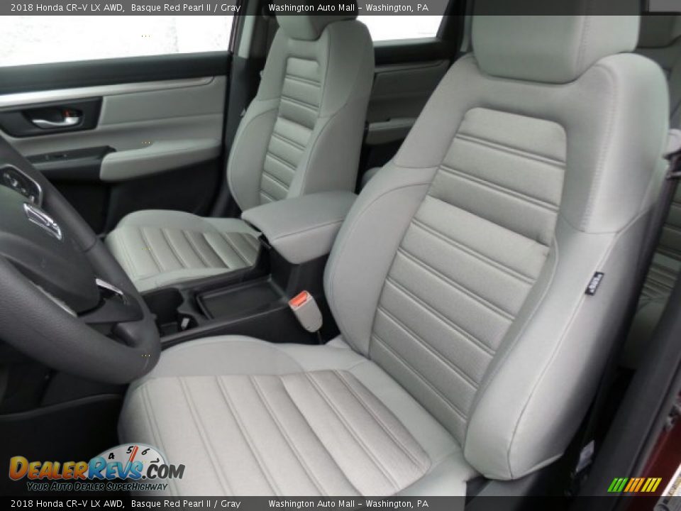 Front Seat of 2018 Honda CR-V LX AWD Photo #13