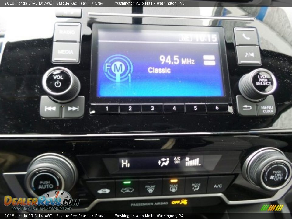 Controls of 2018 Honda CR-V LX AWD Photo #19