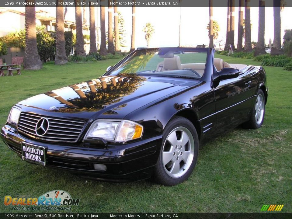 1999 Mercedes-Benz SL 500 Roadster Black / Java Photo #2