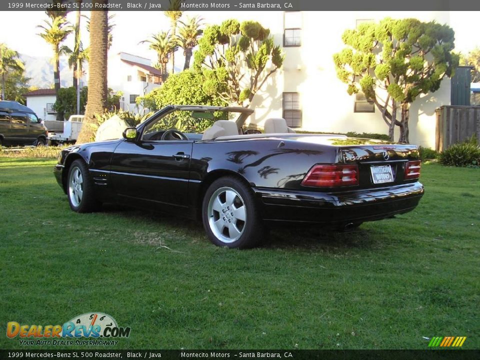 1999 Mercedes-Benz SL 500 Roadster Black / Java Photo #5