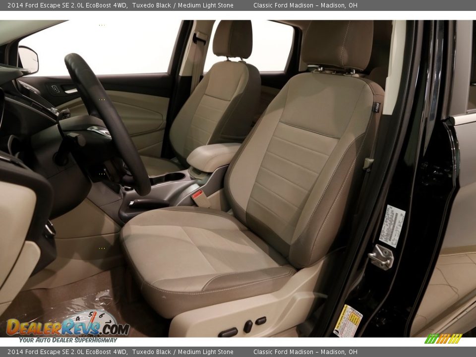 2014 Ford Escape SE 2.0L EcoBoost 4WD Tuxedo Black / Medium Light Stone Photo #5