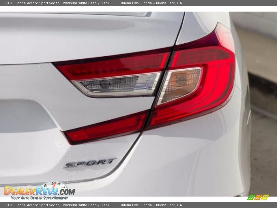 2018 Honda Accord Sport Sedan Platinum White Pearl / Black Photo #4