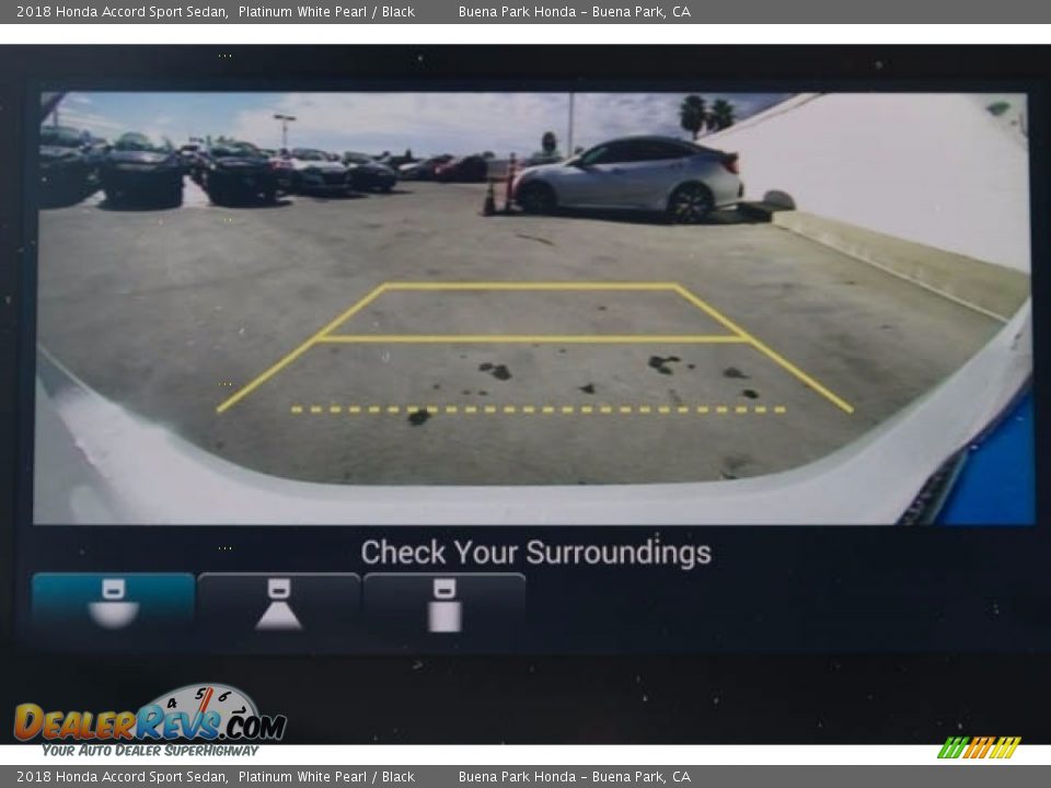 2018 Honda Accord Sport Sedan Platinum White Pearl / Black Photo #6
