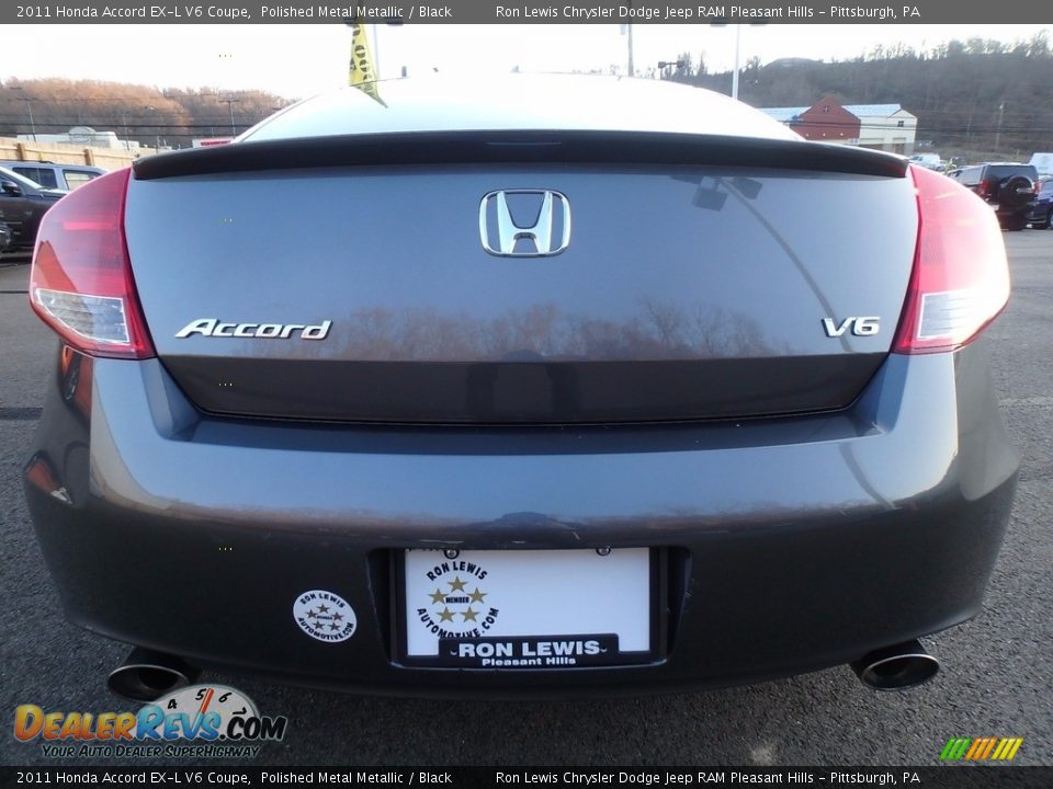 2011 Honda Accord EX-L V6 Coupe Polished Metal Metallic / Black Photo #4