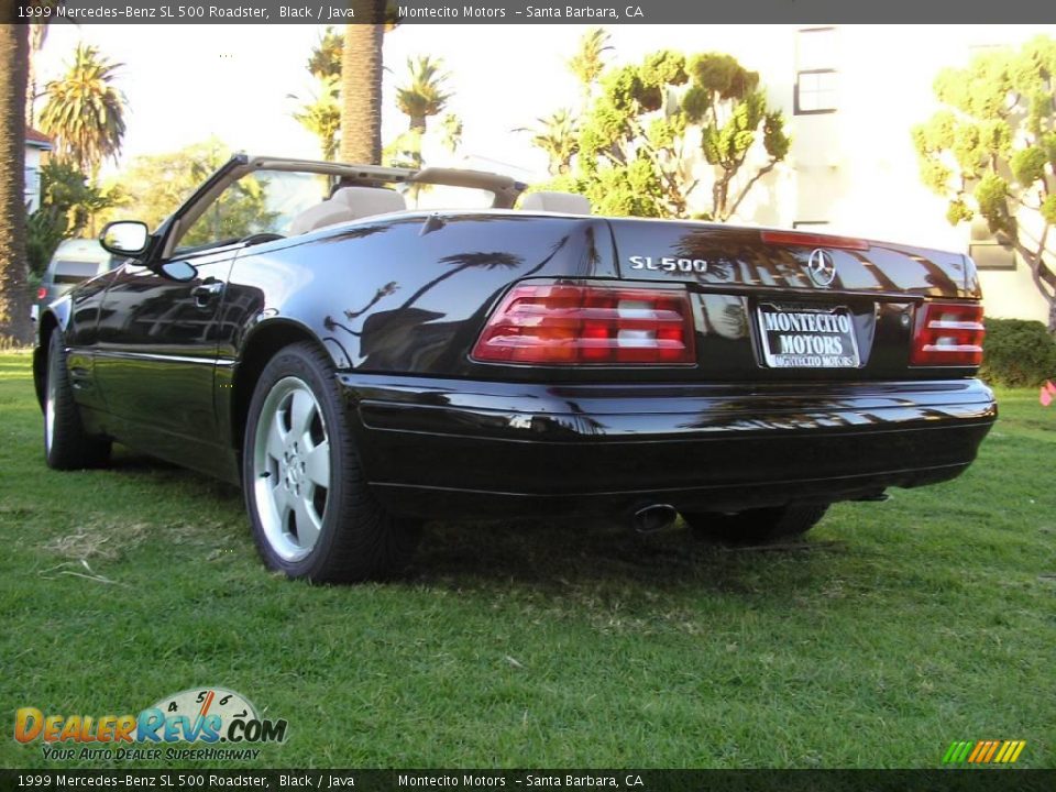 1999 Mercedes-Benz SL 500 Roadster Black / Java Photo #11