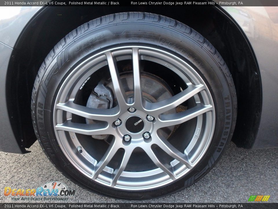 2011 Honda Accord EX-L V6 Coupe Polished Metal Metallic / Black Photo #9