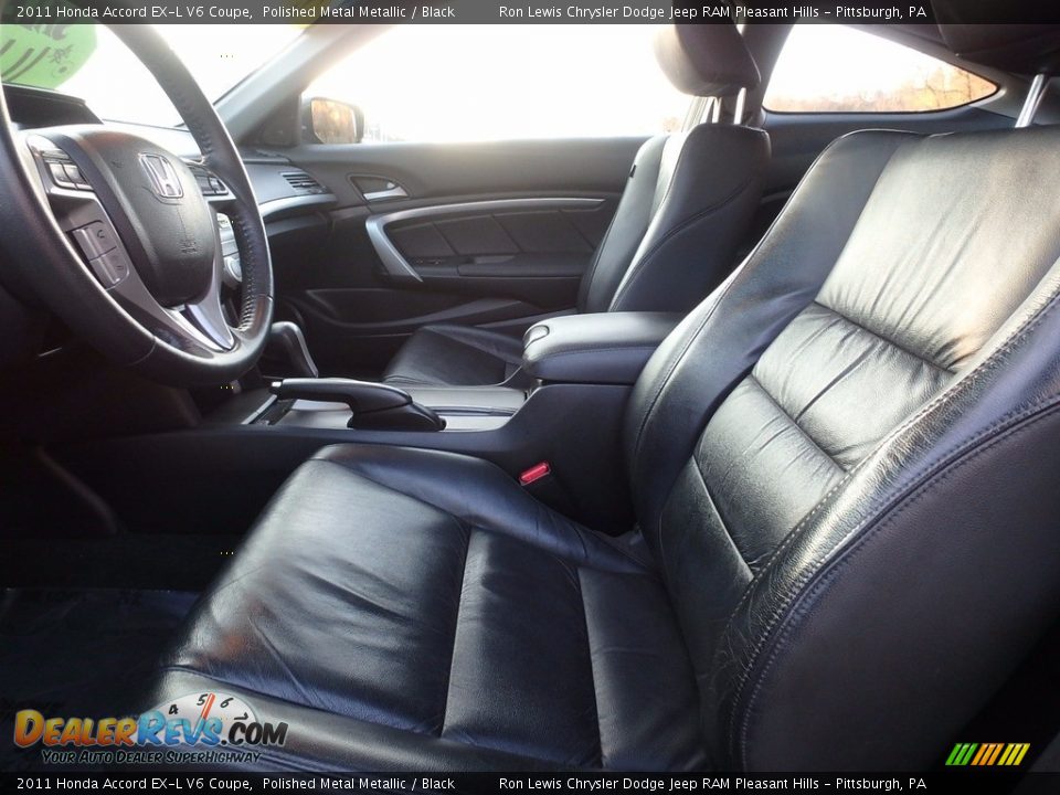 2011 Honda Accord EX-L V6 Coupe Polished Metal Metallic / Black Photo #10