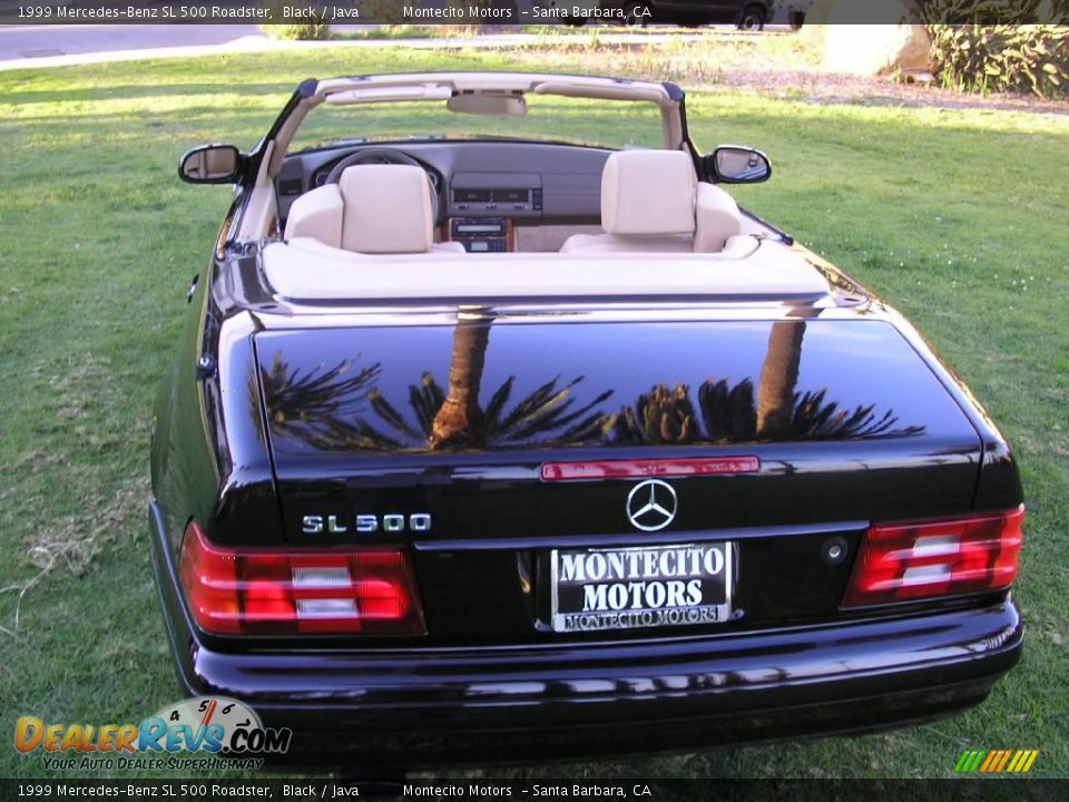 1999 Mercedes-Benz SL 500 Roadster Black / Java Photo #13