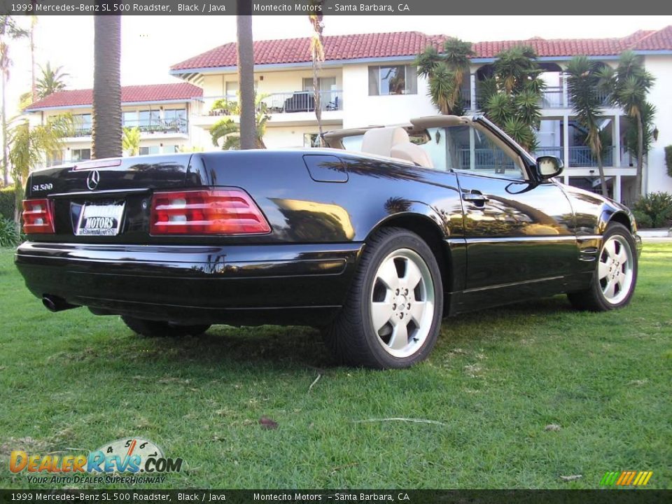 1999 Mercedes-Benz SL 500 Roadster Black / Java Photo #14