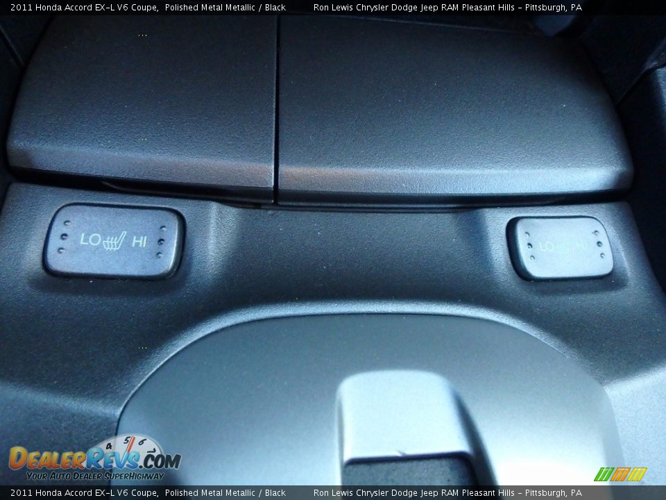 2011 Honda Accord EX-L V6 Coupe Polished Metal Metallic / Black Photo #18