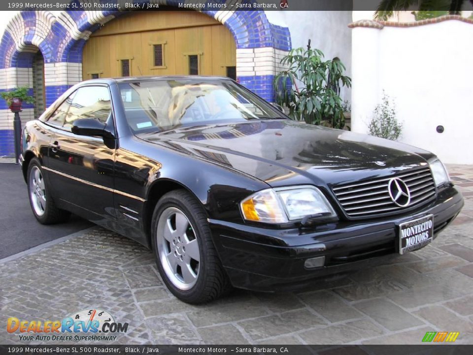 1999 Mercedes-Benz SL 500 Roadster Black / Java Photo #15