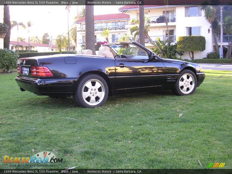 1999 Mercedes-Benz SL 500 Roadster Black / Java Photo #16