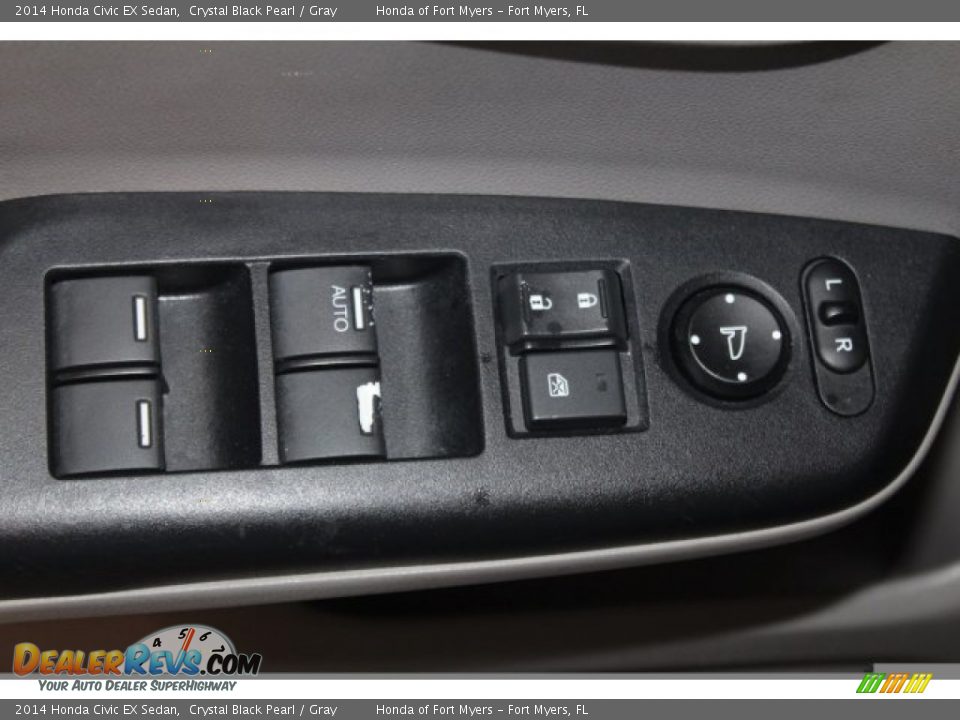 2014 Honda Civic EX Sedan Crystal Black Pearl / Gray Photo #10