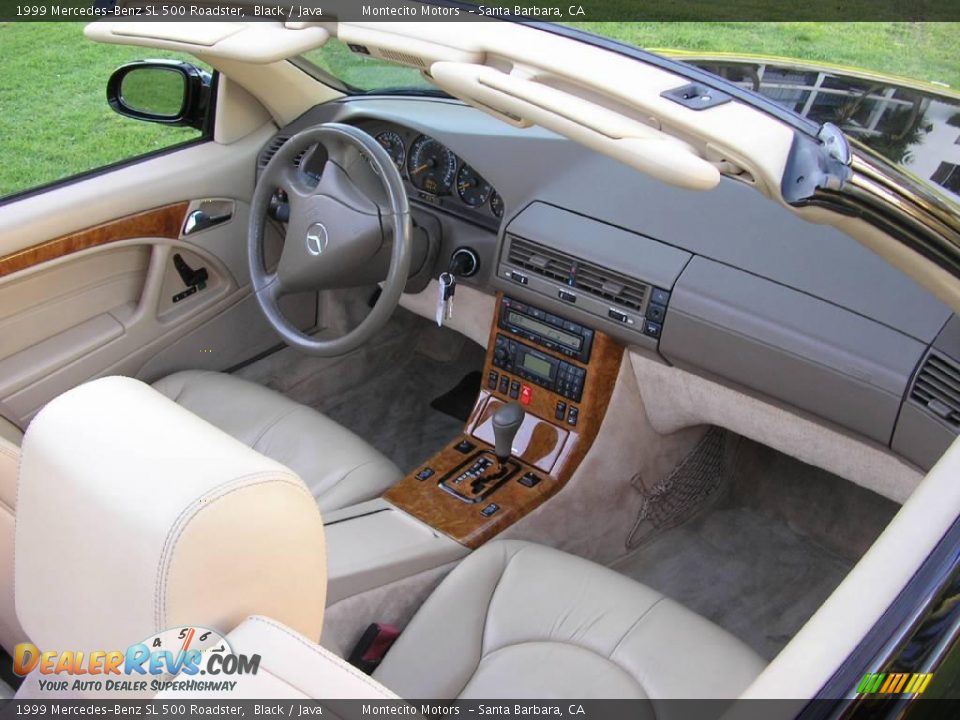 1999 Mercedes-Benz SL 500 Roadster Black / Java Photo #18