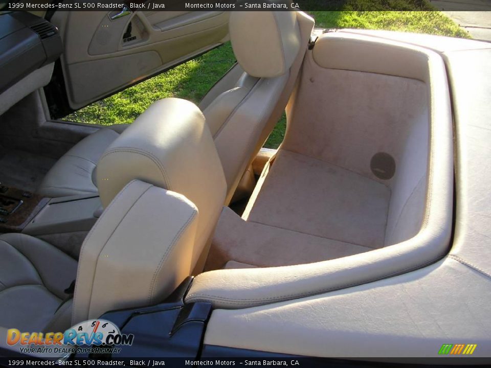 1999 Mercedes-Benz SL 500 Roadster Black / Java Photo #20