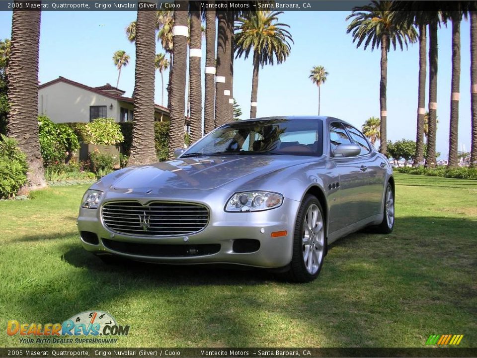 2005 Maserati Quattroporte Grigio Nuvolari (Silver) / Cuoio Photo #1