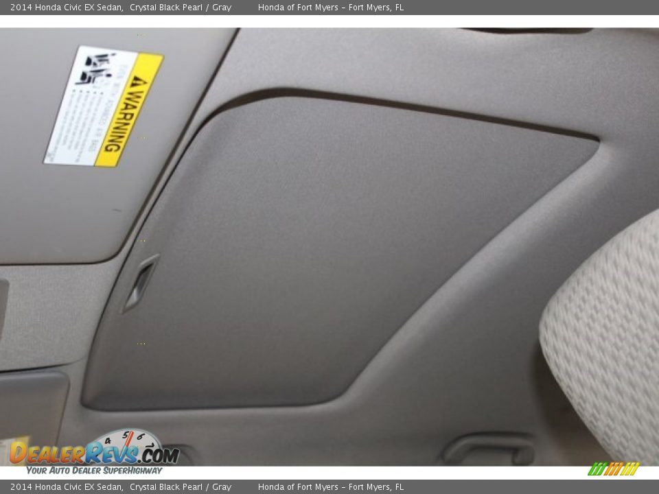 2014 Honda Civic EX Sedan Crystal Black Pearl / Gray Photo #27