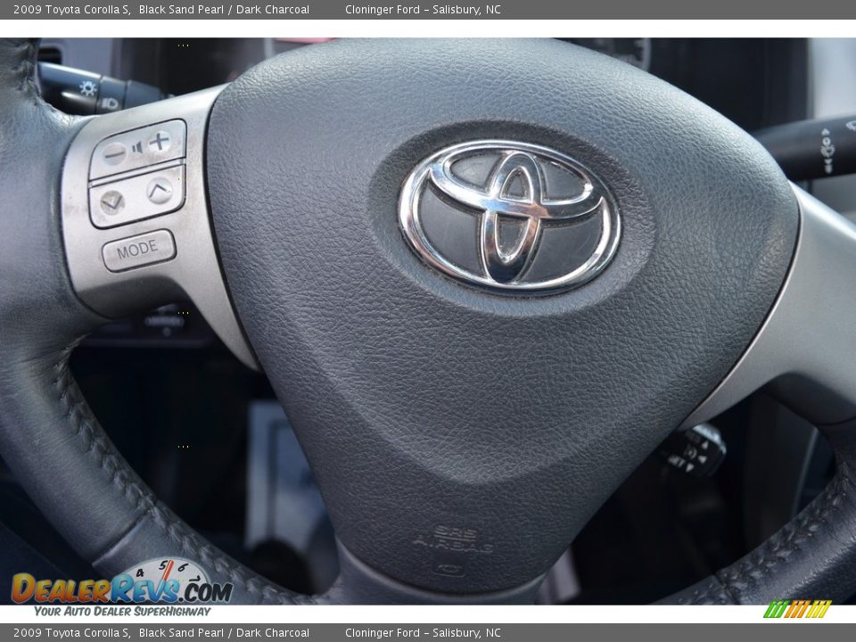 2009 Toyota Corolla S Black Sand Pearl / Dark Charcoal Photo #18