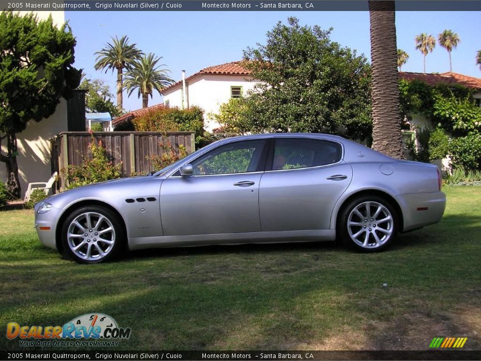 2005 Maserati Quattroporte Grigio Nuvolari (Silver) / Cuoio Photo #6